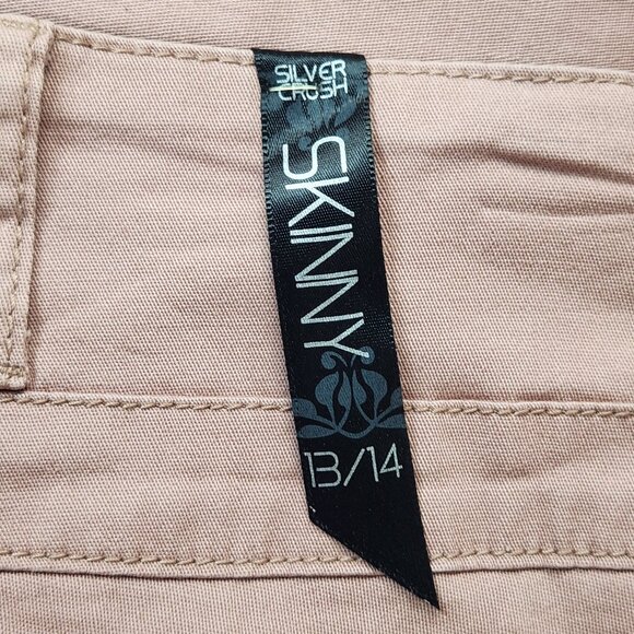 Silver Crush Womens Size 13/14 Pink Skinny Pants - Picture 5 of 9